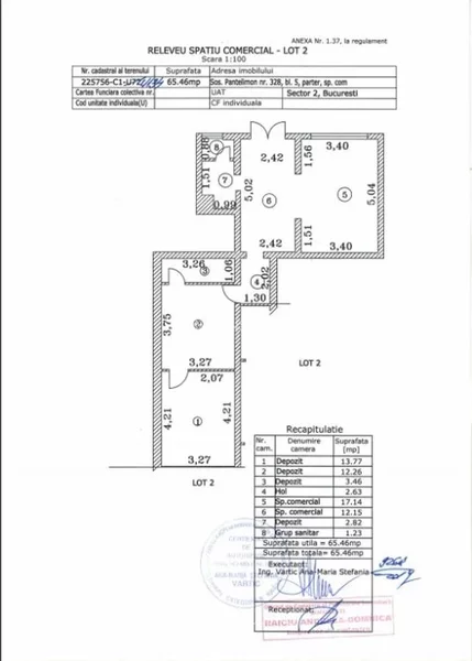 Pantelimon spatiu comercial 65 mp